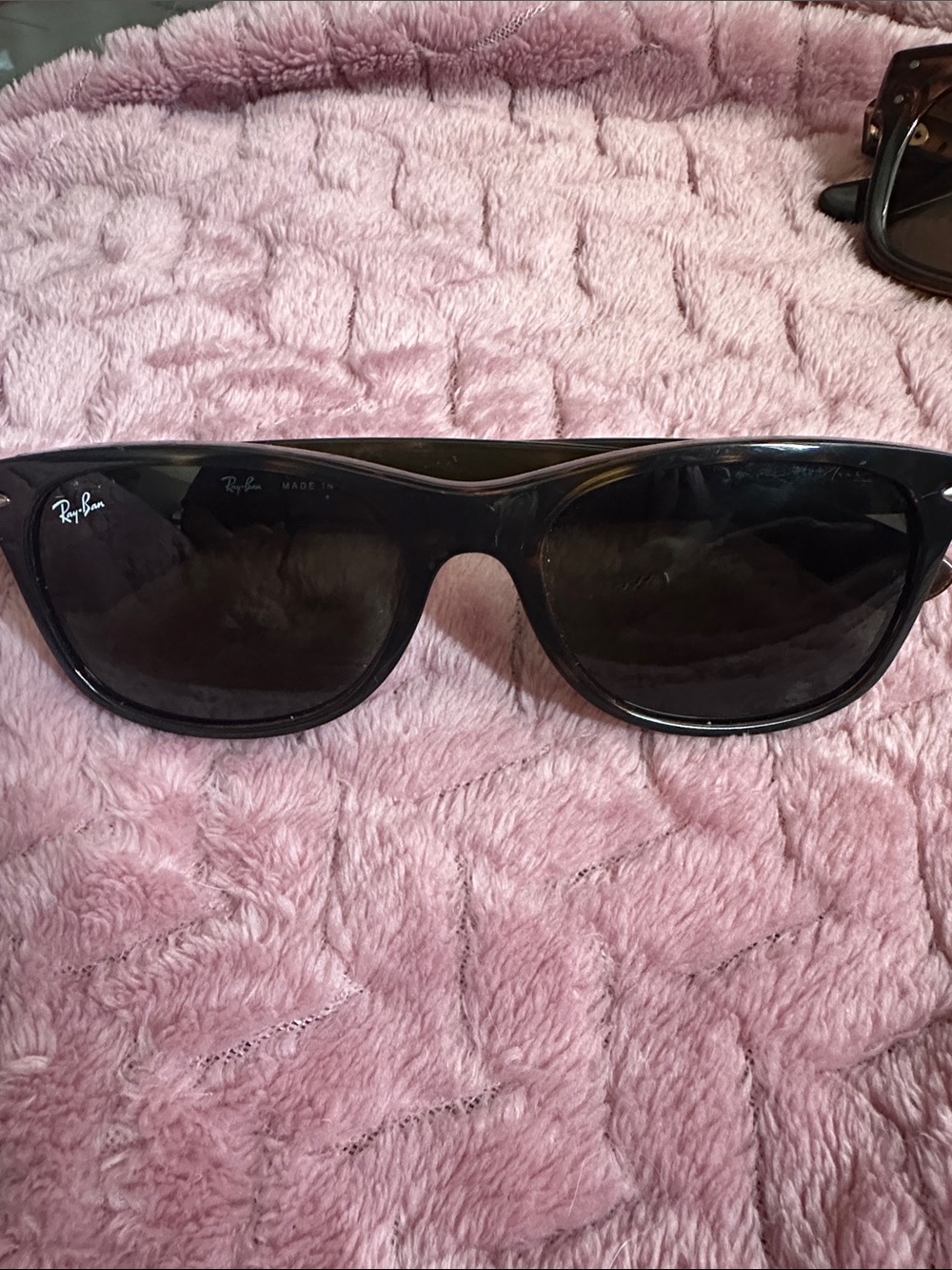 Ray-Ban Black Full-Frame Sunglasses with Dark Lenses